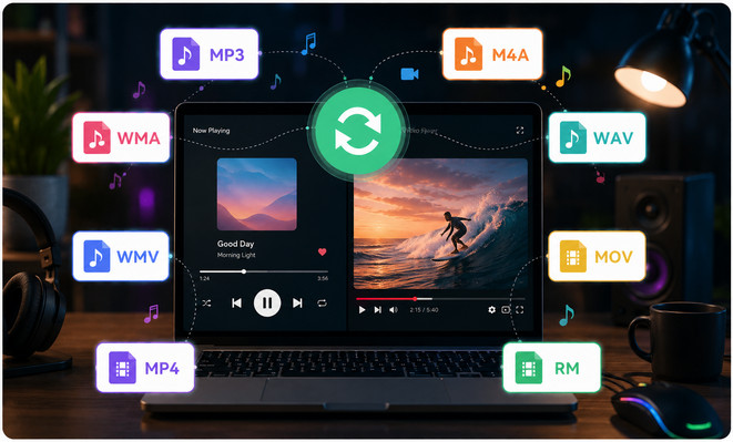 audio & video format conversion