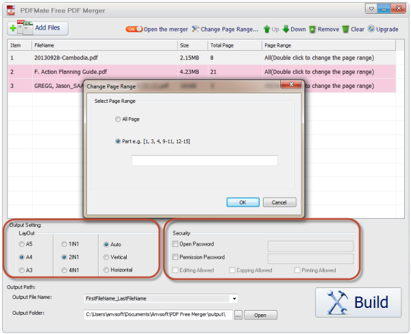 Customize output files